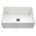 Houzer Platus PTG-4300-WH 33" White Single Bowl Fireclay Farmhouse Sink - Annie & Oak