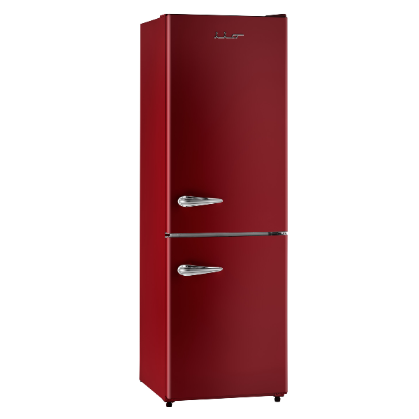 iio Kitchen RM1 Red 11 cu. ft. Retro Frost Free Refrigerator with Bottom Freezer