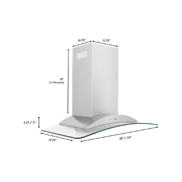 ZLine KN-36 36" Stainless Steel Wall Mounted Range Hood