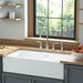 American Standard Delancey 36" White Single Bowl Cast Iron Farmhouse Sink - Annie & Oak